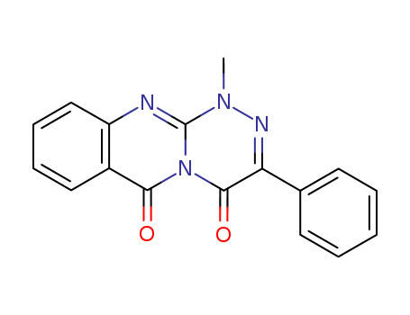 4H-[1,2,4]Triazino[3,4-b]quinazoline-4,6(1H)-dione, 1-methyl-3-phenyl-