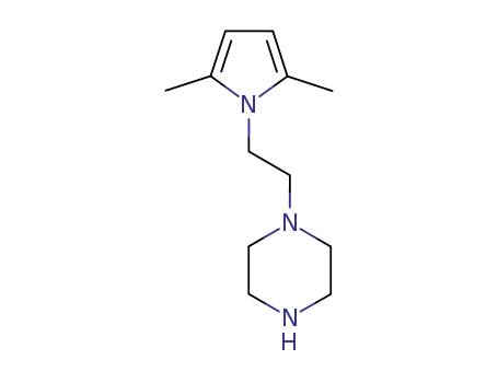 Molecular Structure of 5059-36-9 (1-[2-(2,5-DIMETHYL-1H-PYRROL-1-YL)ETHYL]PIPERAZINE)