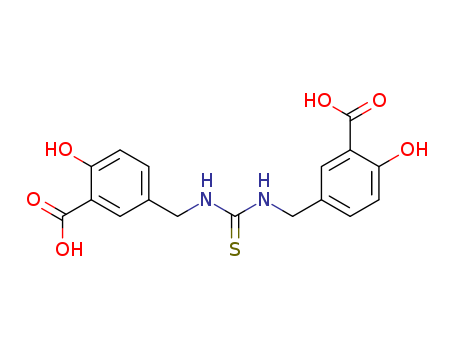 Molecular Structure of 111297-80-4 (Benzoic acid, 3,3'-[carbonothioylbis(iminomethylene)]bis[6-hydroxy-)