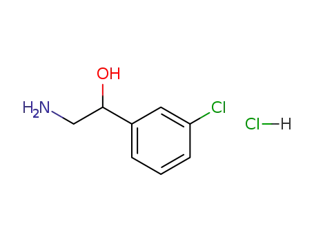 Molecular Structure of 82171-33-3 (2-AMINO-1-(3-CHLORO-PHENYL)-ETHANOL HCL)