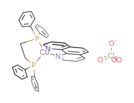 Molecular Structure of 498584-33-1 ([Cu(1,2-bis(diphenylphosphino)ethane)(1,10-phenanthroline)]ClO<sub>4</sub>)
