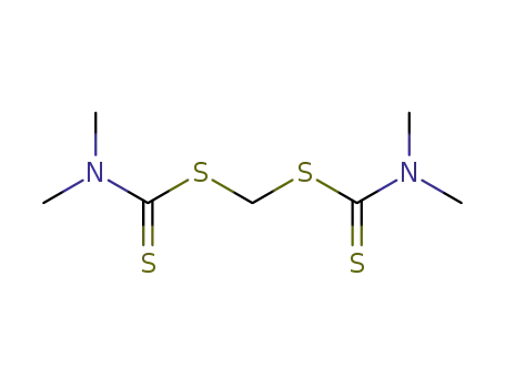 Molecular Structure of 22656-77-5 (Bis(dimethyldithiocarbamic acid)methylene ester)