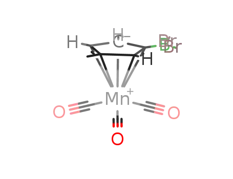 Molecular Structure of 61649-79-4 (methylcymantrenyl(3-dibromo)borane)