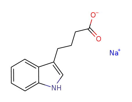 Molecular Structure of 10265-70-0 (1H-Indole-3-butanoic acid monosodium salt)