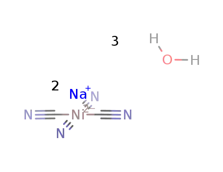 Molecular Structure of 14038-85-8 (disodium tetracyanonickelate(2-))