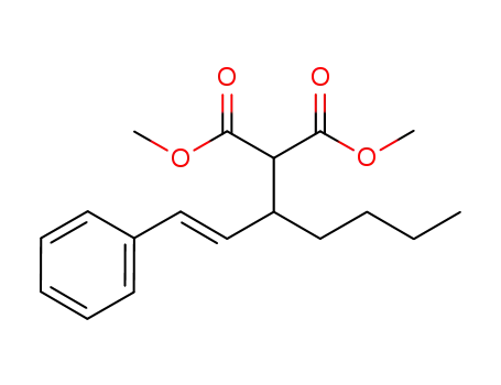 (E)-dimethyl 2-(1-phenylhept-1-en-3-yl)malonate