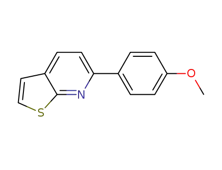 Molecular Structure of 1228167-47-2 (6-(4-methoxyphenyl)-thieno[2,3-b]pyridine)