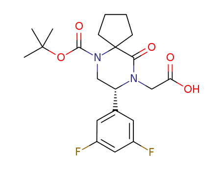 (R)-2-(6-(tert-butoxycarbonyl)-8-(3,5-difluorophenyl)-10-oxo-6,9-diazaspiro[4.5]decan-9-yl)acetic acid