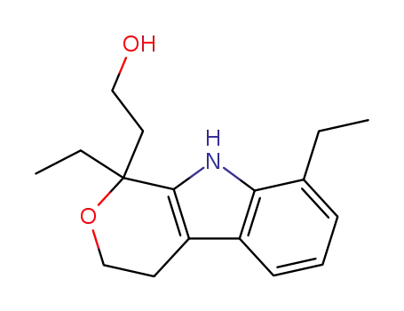 Molecular Structure of 200880-25-7 ((+/-)-2-(1,8-diethyl-1,3,4,9-tetrahydropyrano[3,4-b]indol-1-yl)ethanol)
