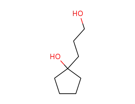 Molecular Structure of 73057-71-3 (Cyclopentanepropanol, 1-hydroxy-)