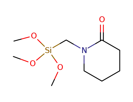 Molecular Structure of 149219-01-2 (1-(trimethoxysilylmethyl)-2-piperidone)