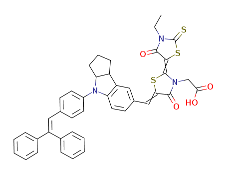 3-Thiazolidineacetic acid, 5-[[4-[4-(2,2-diphenylethenyl)phenyl]-1,2,3,3a,4,8b-hexahydrocyclopent[b]indol-7-yl]methylene]-2-(3-ethyl-4-oxo-2-thioxo-5-thiazolidinylidene)-4-oxo-