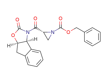 (3aS-cis)-3-[{(2'R)-(1'-benzyloxycarbonyl)aziridin-2'-yl}carbonyl]-3,3a,8,8a-tetrahydro-2H-indeno[1,2-d]-2-oxazolidinone