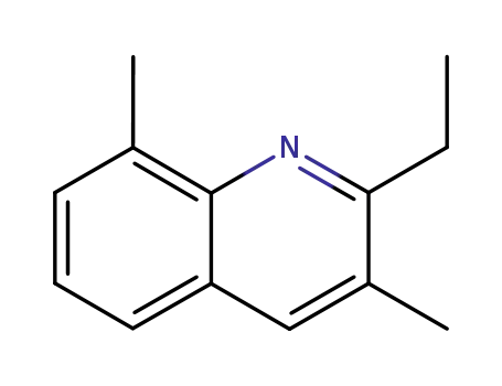 Molecular Structure of 80609-94-5 (Quinoline, 2-ethyl-3,8-dimethyl-)
