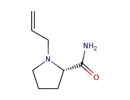 Molecular Structure of 114812-43-0 (2-Pyrrolidinecarboxamide,1-(2-propenyl)-,(S)-(9CI))