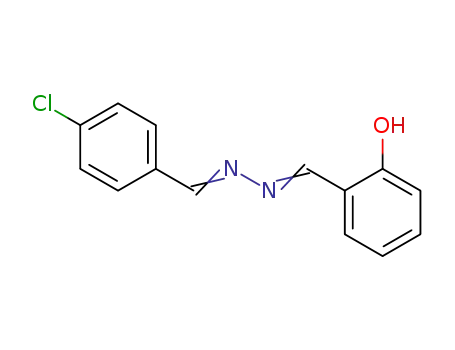 Molecular Structure of 59216-23-8 (Benzaldehyde, 2-hydroxy-, [(4-chlorophenyl)methylene]hydrazone)