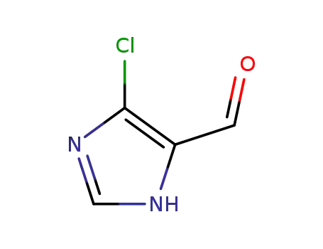 Molecular Structure of 61994-11-4 (1H-Imidazole-4-carboxaldehyde, 5-chloro-)