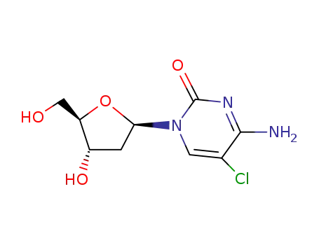 Molecular Structure of 32387-56-7 (5-CHLORO-2'-DEOXYCYTIDINE)