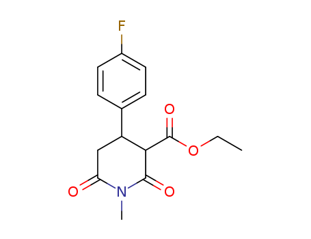 trans-3-Ethoxycarbonyl-4-(4-flurophenyl)-N-methyl piperdine-2,6-dione(109887-52-7)