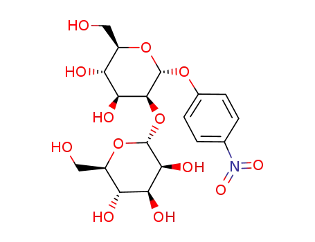 Molecular Structure of 147103-31-9 (4-Nitrophenyl2-O-(a-D-glucopyranosyl)-a-D-glucopyranoside)