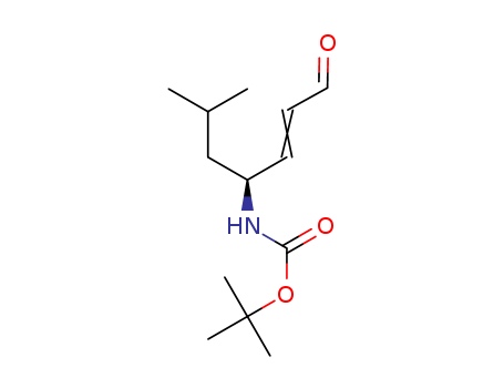 Molecular Structure of 113981-99-0 (Carbamic acid, [1-(2-methylpropyl)-4-oxo-2-butenyl]-, 1,1-dimethylethyl
ester, (S)-)