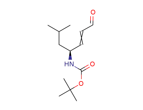 Molecular Structure of 113981-99-0 (Carbamic acid, [1-(2-methylpropyl)-4-oxo-2-butenyl]-, 1,1-dimethylethyl
ester, (S)-)