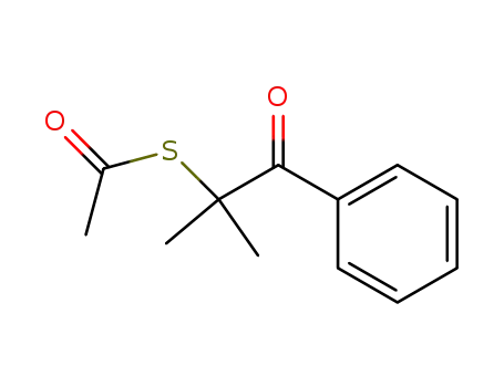 Molecular Structure of 14225-58-2 (S-α,α-dimethylphenacyl thioacetate)