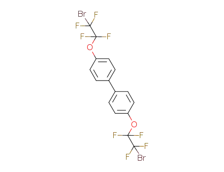Molecular Structure of 134130-29-3 (1,1'-Biphenyl, 4,4'-bis(2-bromo-1,1,2,2-tetrafluoroethoxy)-)