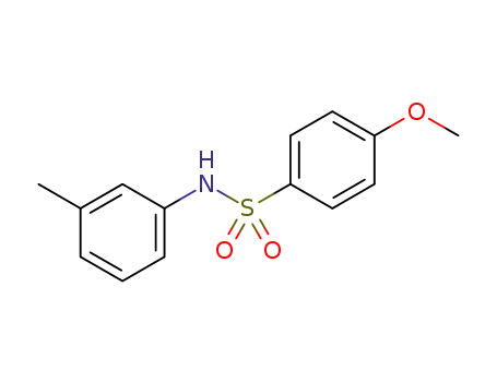 Molecular Structure of 7230-53-7 (4-Methoxy-N-(3-Methylphenyl)benzenesulfonaMide, 97%)