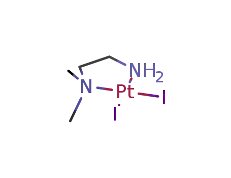 Molecular Structure of 104034-36-8 (cis-(N,N-dimethyl-ethylenediamine)diiodoplatinum(II))