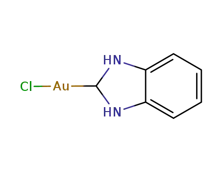 Molecular Structure of 136835-13-7 (benzimidazolin-2-ylidene(chloro)gold)