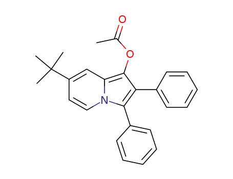 1-Indolizinol, 7-(1,1-dimethylethyl)-2,3-diphenyl-, acetate (ester)