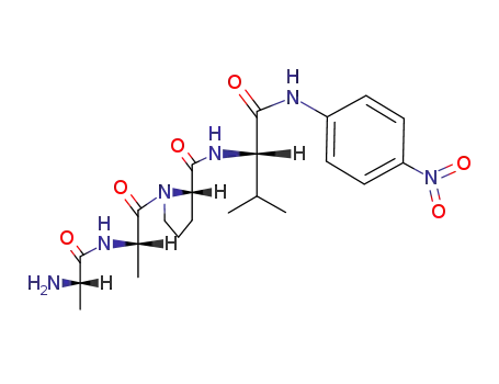 Molecular Structure of 90105-48-9 (L-Valinamide, L-alanyl-L-alanyl-L-prolyl-N-(4-nitrophenyl)-)