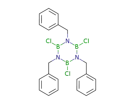 Molecular Structure of 6044-78-6 (Borazine, 2,4,6-trichloro-1,3,5-tris(phenylmethyl)-)