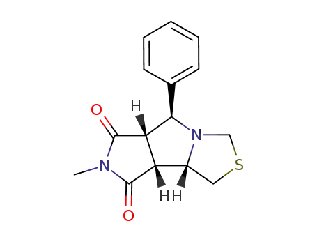 1,2,3,3aα,4β,8aα,8bα-octahydro-2-methyl-4-phenylpyrrolo<3',4':3,4>pyrrolo<1,2-c>thiazole-1,3-dione