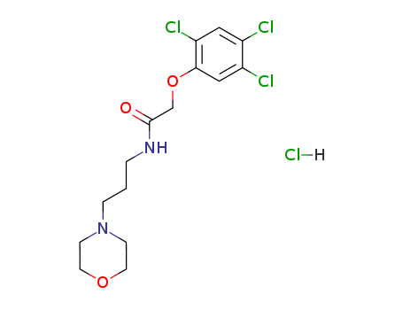 86746-01-2,4-(3-{[(2,4,5-trichlorophenoxy)acetyl]amino}propyl)morpholin-4-ium chloride,