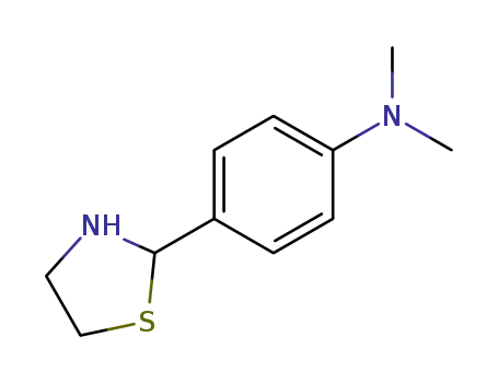 Molecular Structure of 712-80-1 (2-(4-DIMETHYLAMINOPHENYL)THIAZOLIDINE)