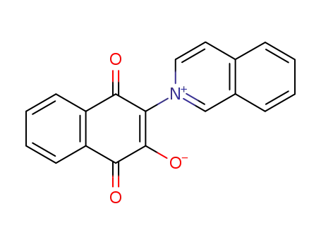 2-(1-hydroxy-3,4-dioxo-3,4-dihydronaphthalen-2-yl)isoquinolinium
