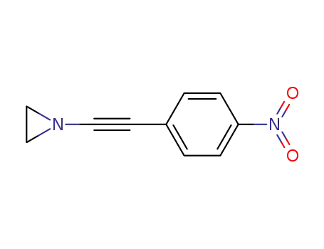Molecular Structure of 111512-95-9 (Aziridine, 1-[(4-nitrophenyl)ethynyl]-)