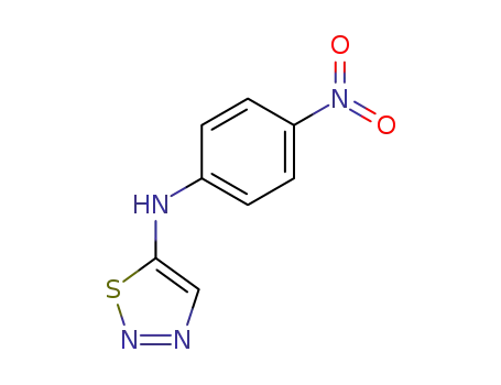 Molecular Structure of 59995-08-3 (1,2,3-Thiadiazol-5-amine, N-(4-nitrophenyl)-)