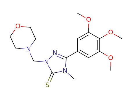 4-methyl-2-(morpholin-4-ylmethyl)-5-(3,4,5-trimethoxyphenyl)-2,4-dihydro-3H-1,2,4-triazole-3-thione