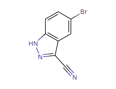 Molecular Structure of 201227-39-6 (5-Bromo-1H-indazole-3-carbonitrile)