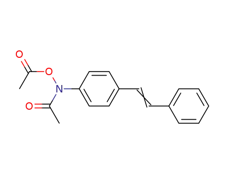 Molecular Structure of 26488-34-6 (trans-N,O-Diacetyl-N-(p-styrylphenyl)hydroxylamine)