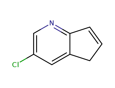 Molecular Structure of 70555-59-8 (5H-Cyclopenta[b]pyridine, 3-chloro-)