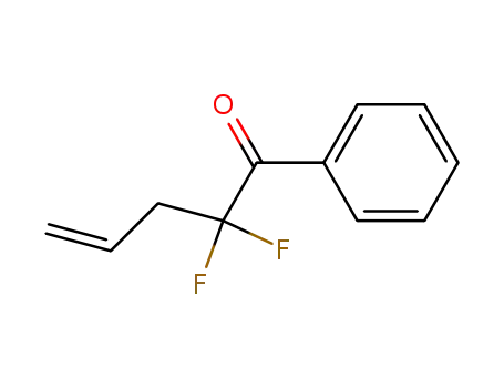 Molecular Structure of 100699-89-6 (4-Penten-1-one, 2,2-difluoro-1-phenyl- (9CI))