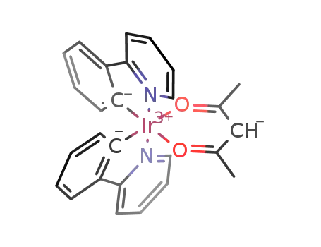 Molecular Structure of 337526-85-9 (Acetylacetonatobis(2-phenylpyridine)iridium)