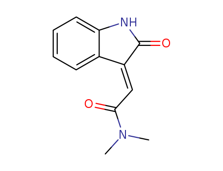 Acetamide, 2-(1,2-dihydro-2-oxo-3H-indol-3-ylidene)-N,N-dimethyl-