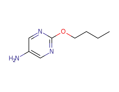 Molecular Structure of 58443-14-4 (5-Pyrimidinamine, 2-butoxy- (9CI))