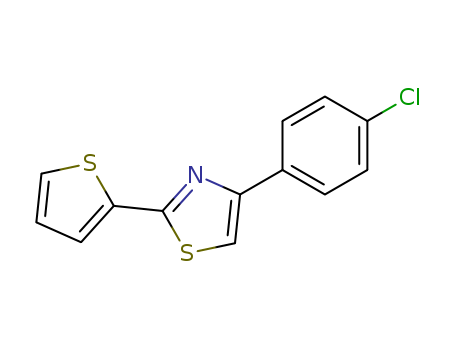Thiazole, 4-(4-chlorophenyl)-2-(2-thienyl)-