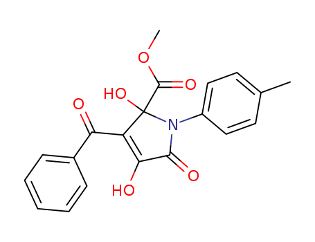 1H-Pyrrole-2-carboxylic acid,  3-benzoyl-2,5-dihydro-2,4-dihydroxy-1-(4-methylphenyl)-5-oxo-, methyl  ester